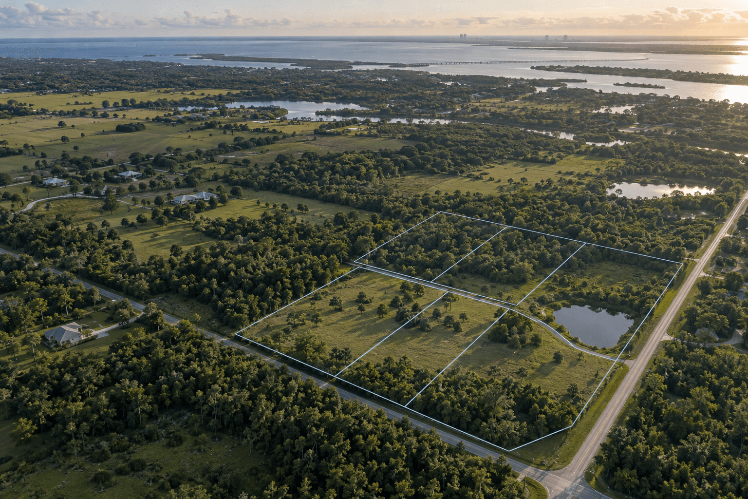 AI-generated editorial illustration for land development